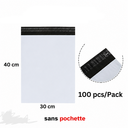 Enveloppes Plastiques pour expédition sans pochette